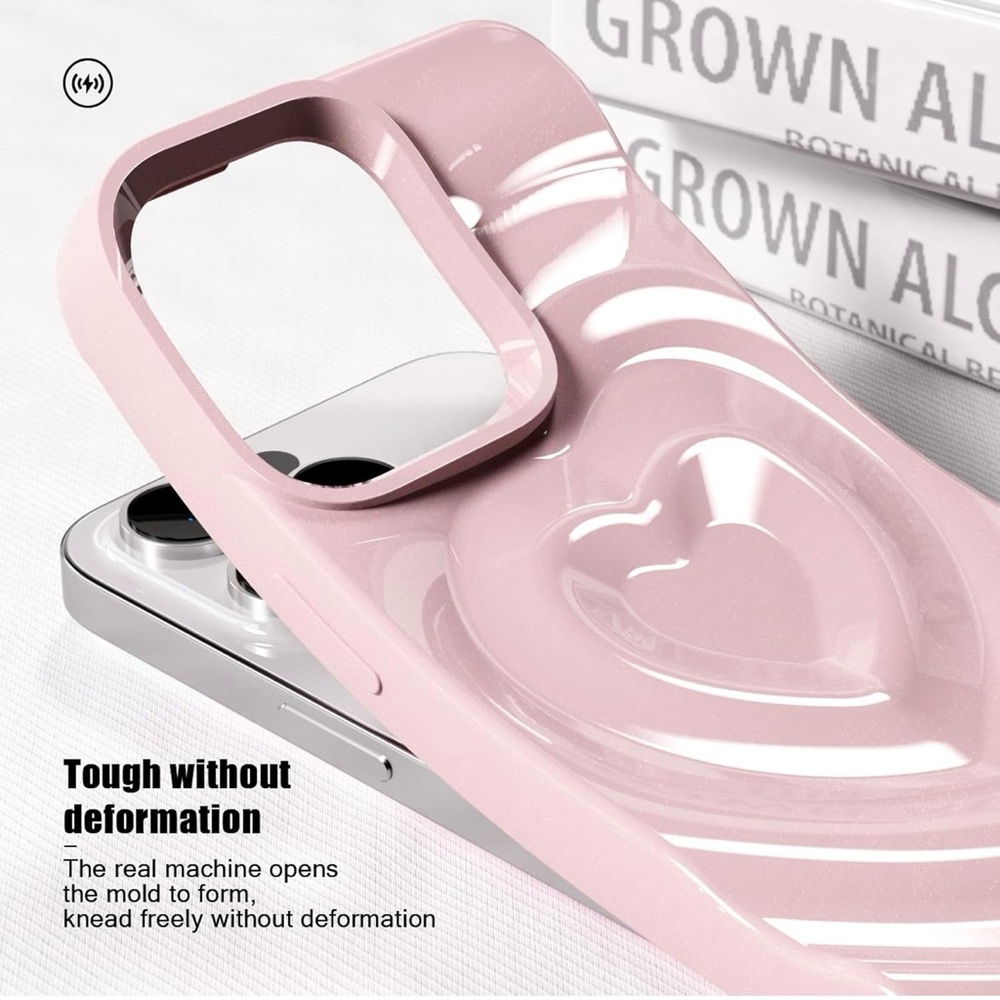Pink Heart Pattern Phone Case - Picture 5 of 7